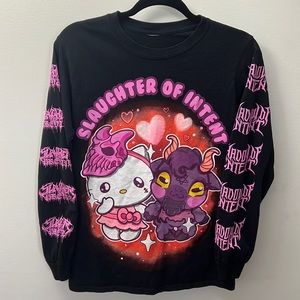 SLAUGHTER TO PREVAIL / SHADOW OF INTENT COLLAB LONG SLEEVE T SHIRT SIZE MEDIUM